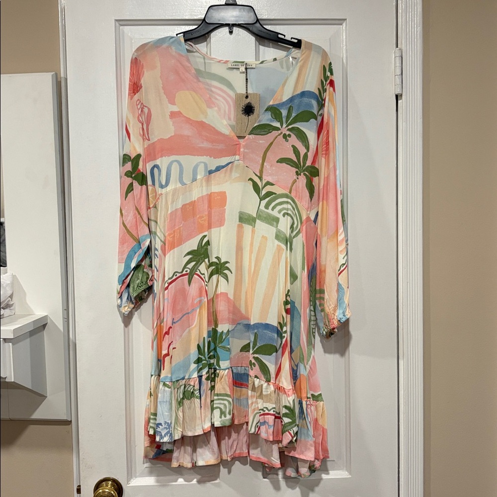 NWT Anthropologie Label of Love Avalon Summer Dress L